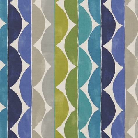 Scion Spirit Fabrics Yoki Fabric - Sapphire/Azure/Lime - NSPI120311 - Image 1