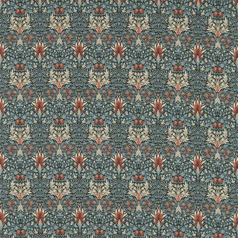 William Morris & Co Archive III Fabrics Snakeshead Fabric - Thistle/Russet - DM3P224466