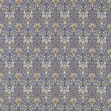 William Morris & Co Archive III Fabrics Snakeshead Fabric - Indigo/Hemp - DM3P224469