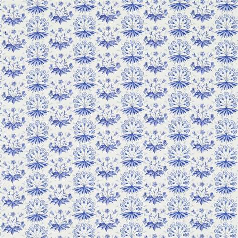 William Morris & Co Archive III Fabrics Primrose and Columbine Fabric - Delft Blue - DM3P224483