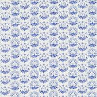 Primrose and Columbine Fabric - Delft Blue
