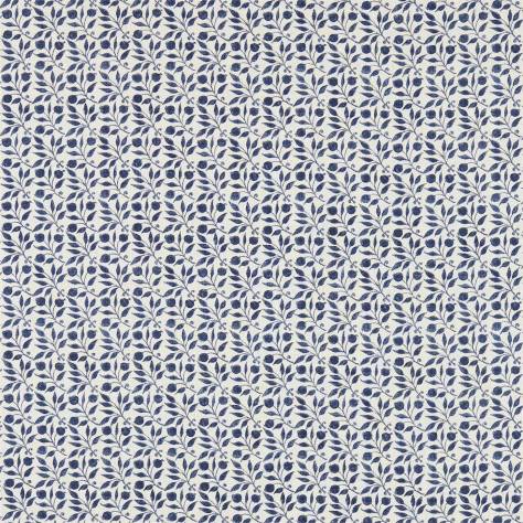 William Morris & Co Archive III Fabrics Rosehip Fabric - Indigo - DM3P224486 - Image 1