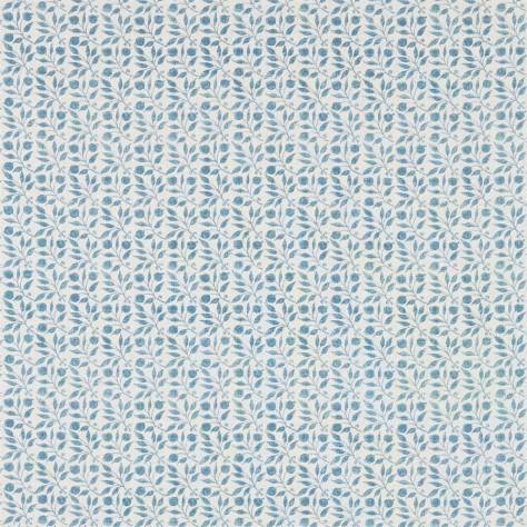 William Morris & Co Archive III Fabrics Rosehip Fabric - Mineral Blue - DM3P224490
