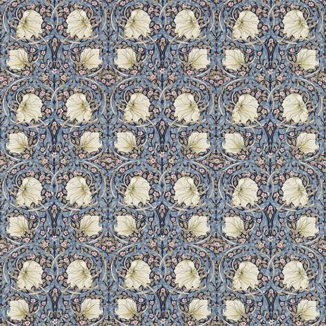 William Morris & Co Archive III Fabrics Pimpernel Fabric - Indigo/Hemp - DM3P224494