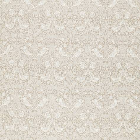 William Morris & Co Pure Morris Fabrics Pure Strawberry Thief Embroidery Fabric - Flax - DMPU236071 - Image 1