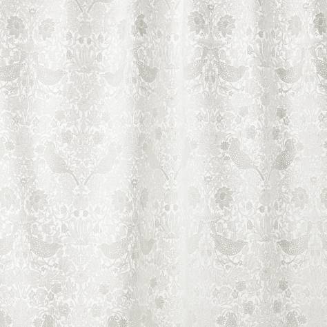 William Morris & Co Pure Morris Fabrics Pure Strawberry Thief Embroidery Fabric - Paper White - DMPU236072 - Image 1