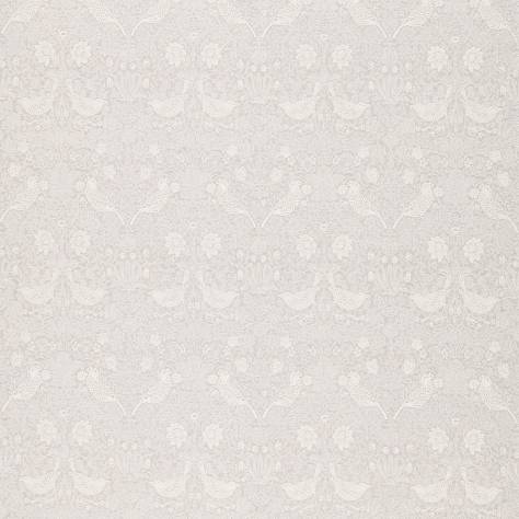 William Morris & Co Pure Morris Fabrics Pure Strawberry Thief Embroidery Fabric - Pebble - DMPU236073 - Image 1