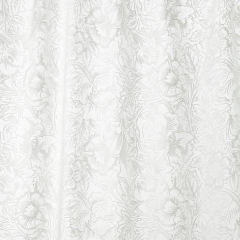 William Morris & Co Pure Morris Fabrics Pure Poppy Embroidery Fabric - Paper White - DMPU236080 - Image 1