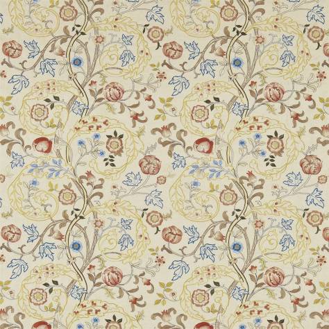 William Morris & Co Archive Embroideries Fabrics Mary Isobel Fabric - Russet/Olive - DM6E230340 - Image 1