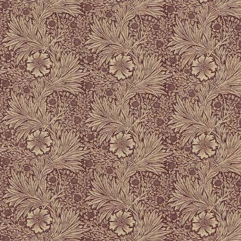 William Morris & Co Archive Prints Fabrics Marigold Fabric - Brick/Manilla - DM6F220317 - Image 1
