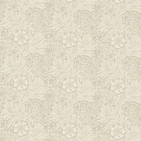 William Morris & Co Archive Prints Fabrics Marigold Fabric - Linen/Ivory - DM6F220319