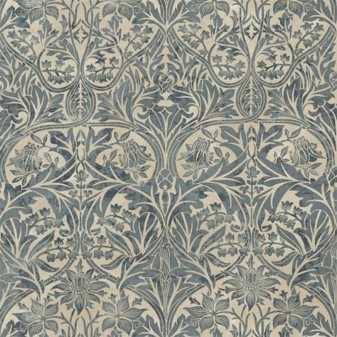 William Morris & Co Archive Prints Fabrics Bluebell Fabric - Sea Green/Vellum - DM6F220329 - Image 1