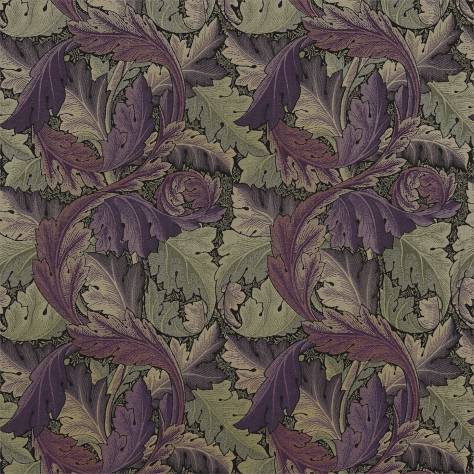 William Morris & Co Archive Weaves Fabrics Acanthus Tapestry Fabric - Grape/Heather - DM6W230271 - Image 1