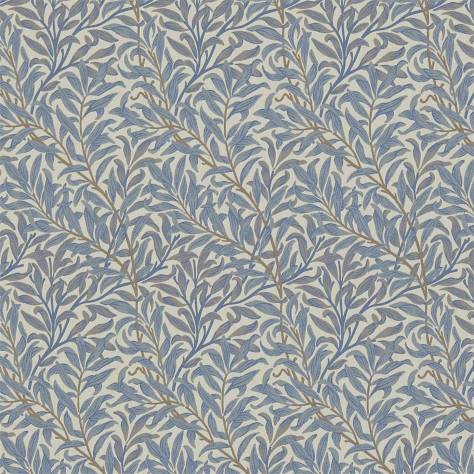 William Morris & Co Archive Weaves Fabrics Willow Bough Fabric - Mineral/Woad - DM6W230291