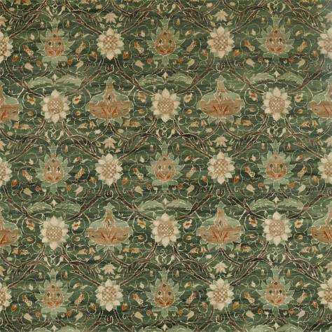 William Morris & Co Archive IV Purleigh Weaves Fabrics Montreal Velvet Fabric - Forest/Teal - DM4U226391 - Image 1