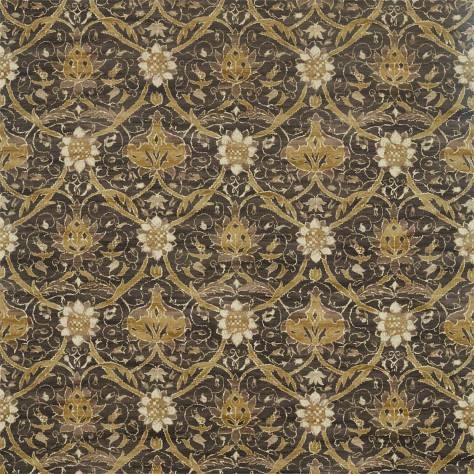 William Morris & Co Archive IV Purleigh Weaves Fabrics Montreal Fabric - Charcoal/Mustard - DM4U226419