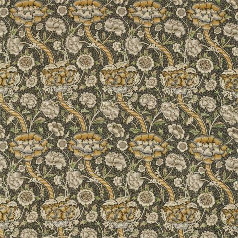 William Morris & Co Archive IV The Collector Fabrics Wandle Fabric - Charcoal/Mustard - DMA4226397 - Image 1
