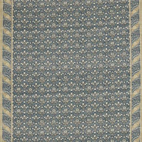 William Morris & Co Archive IV The Collector Fabrics Morris Bellflowers Fabric - Indigo/Sage - DMA4226403