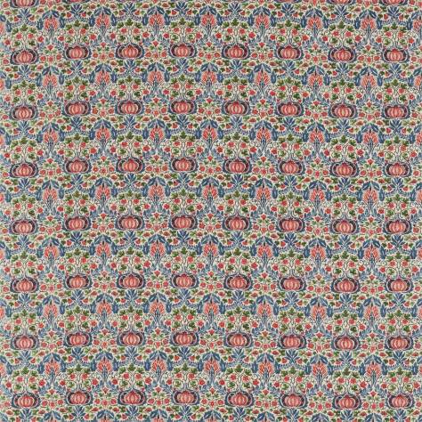 William Morris & Co Archive IV The Collector Fabrics Little Chintz Fabric - Indigo/Carmine - DMA4226407