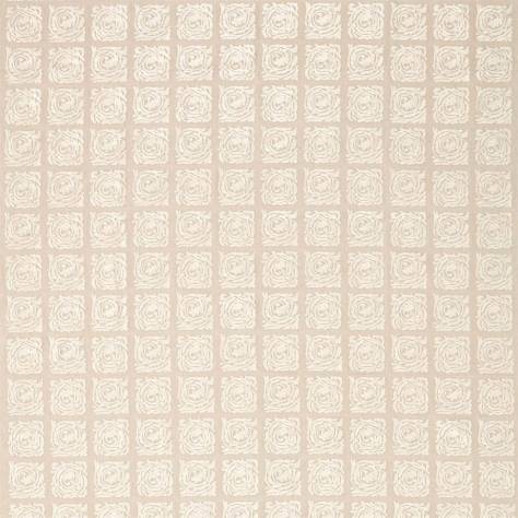 William Morris & Co Pure Morris North Fabrics Pure Scroll Embroidery Fabric - Flax - DMPN236613
