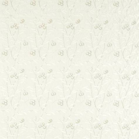 William Morris & Co Pure Morris North Fabrics Pure Arbutus Embroidery Fabric - White Clover - DMPN236620 - Image 1