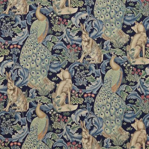 William Morris & Co The Craftsman Fabrics Forest Fabric - Indigo - DMCR226445