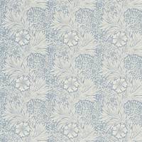 Marigold Fabric - Blue / Ivory