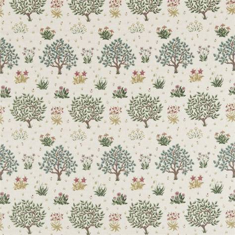 William Morris & Co The Craftsman Fabrics Orchard Fabric - Bayleaf / Rose - DMCR226452