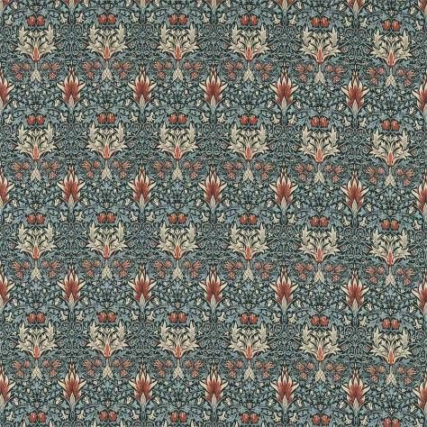 William Morris & Co The Craftsman Fabrics Snakeshead Fabric - Thistle / Russet - DMCR226461 - Image 1