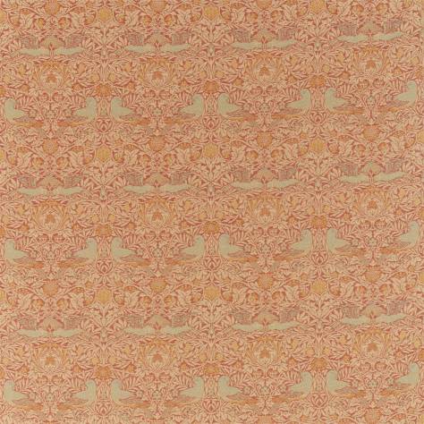 William Morris & Co Archive Lethaby Weaves Bird Weave Fabric - Brick - DMLF236846