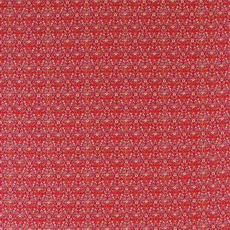 William Morris & Co Archive V Melsetter Fabrics Eye Bright Fabric - Red - DM5F226599