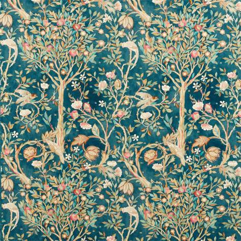 William Morris & Co Archive V Melsetter Fabrics Melsetter Fabric - Indigo - DM5F226601 - Image 1