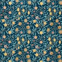 Fruit Velvet Fabric - Indigo / Slate