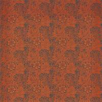 Marigold Fabric - Navy / Burnt Orange
