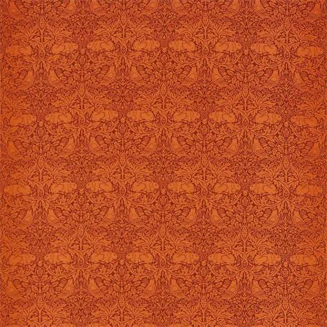 William Morris & Co Queens Square Fabrics Brer Rabbit Fabric - Burnt Orange - DBPF226849