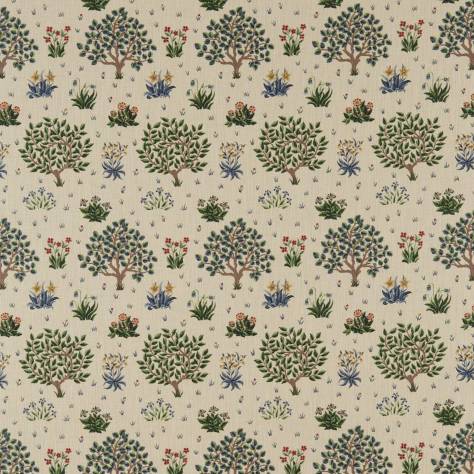 William Morris & Co Compilation Fabrics Orchard Fabric - Forest/Indigo - DCMF226688