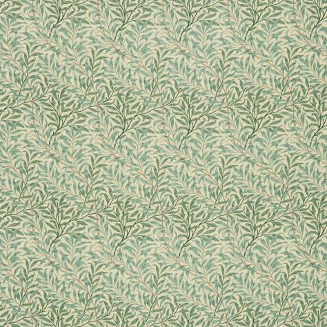 William Morris & Co Compilation Fabrics Willow Boughs Fabric - Cream/Pale Green - DCMF226703