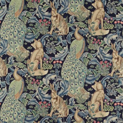 William Morris & Co Compilation Fabrics Forest Fabric - Indigo - DCMF226711 - Image 1