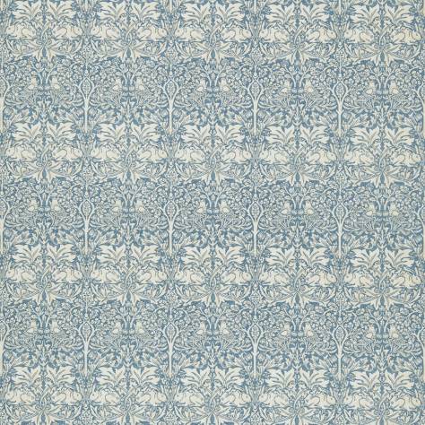 William Morris & Co Compilation Fabrics Brer Rabbit Fabric - Slate/Vellum - DCMF226714 - Image 1