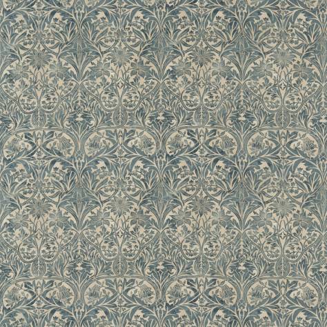 William Morris & Co Compilation Fabrics Bluebell Fabric - Sea Green/Vellum - DCMF226721