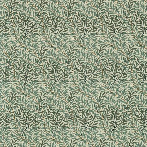 William Morris & Co Compilation Fabrics Willow Boughs Fabric - Cream/Green - DCMF226722 - Image 1