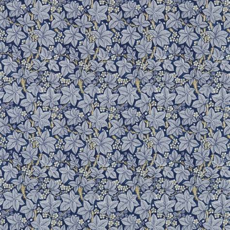 William Morris & Co Compilation Fabrics Bramble Fabric - Indigo / Mineral - DCMF226724