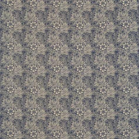 William Morris & Co Compilation Fabrics Marigold Fabric - Indigo/Linen - DCMF226725 - Image 1