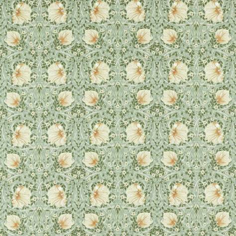 William Morris & Co Simply Morris Fabrics Pimpernel Fabric - Bayleaf/Manilla - MSIM226899 - Image 1