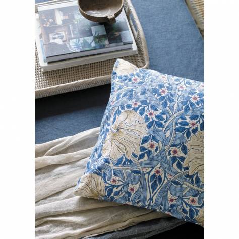 William Morris & Co Simply Morris Fabrics Pimpernel Fabric - Woad - MSIM226901 - Image 4