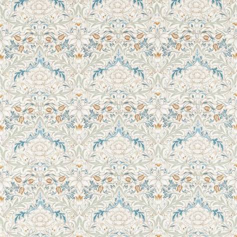 William Morris & Co Simply Morris Fabrics Simpy Severn Fabric - Bayleaf/Annatto - MSIM226905 - Image 1