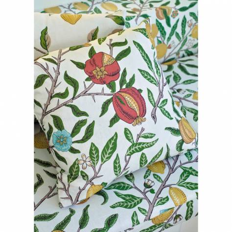 William Morris & Co Simply Morris Fabrics Fruit Fabric - Green Indigo/Madder - MSIM226906