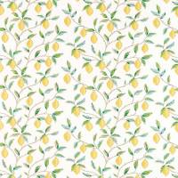 Lemon Tree Fabric - Lemon/Bayleaf