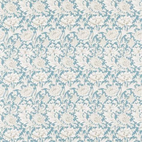 William Morris & Co Simply Morris Fabrics Chrysanthemum Toile Fabric - Slate - MSIM226912 - Image 1