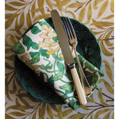 William Morris & Co Ben Pentreath Cornubia Fabrics Willow Bough Fabric - Leaf Green - MCOP226978